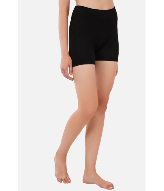 SELETA Cotton Capris - Black Single - None