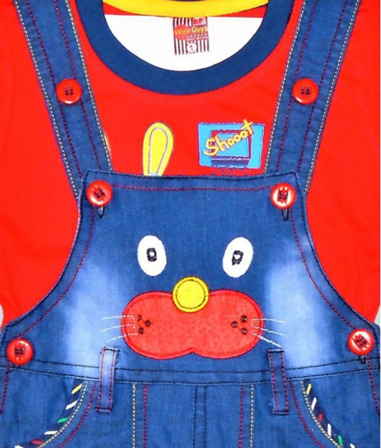 Wise Guys Dungaree Set For Baby Boys & Baby Girls - None