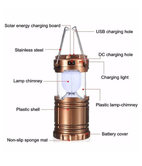 Jeeya Rechargeable Solar Lantern(Multicolour)