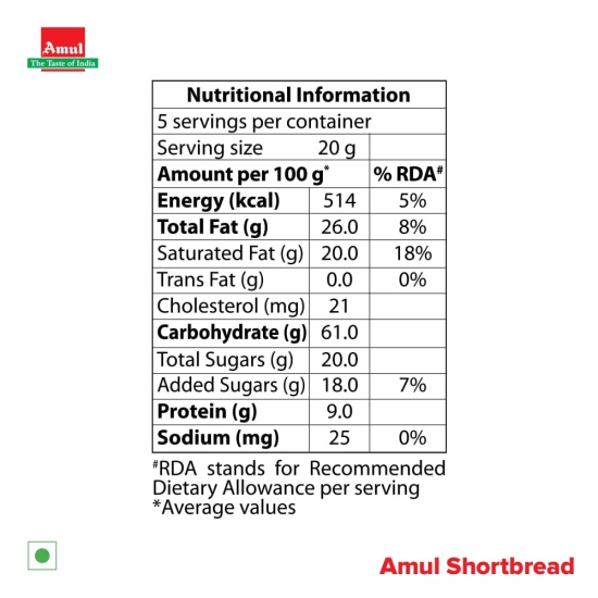 Amul Cookies Short Bread