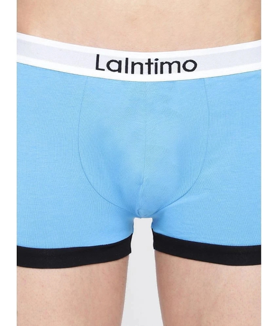 La Intimo Blue Cotton Mens Trunks ( Pack of 1 ) - None