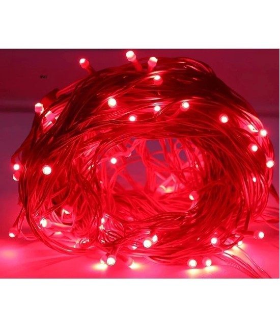 MIRADH Red 15Mtr String Light ( Pack of 1 ) - Red