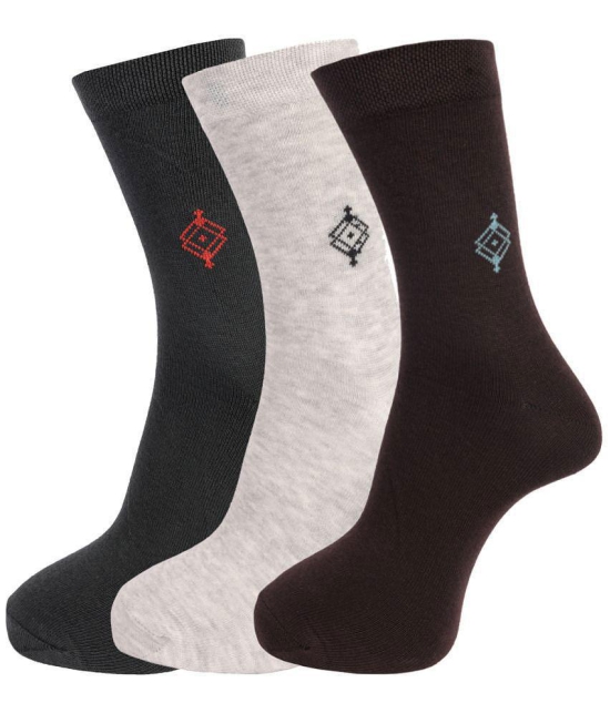 Dollar Socks Cotton Full Length Socks Pack of 3 - Multi