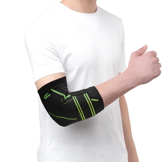 TYNOR Elbow Support Air Pro, 1 Unit (Colour - GREEN, Size - M) by Total Sporting And Fitness Solutions Pvt Ltd