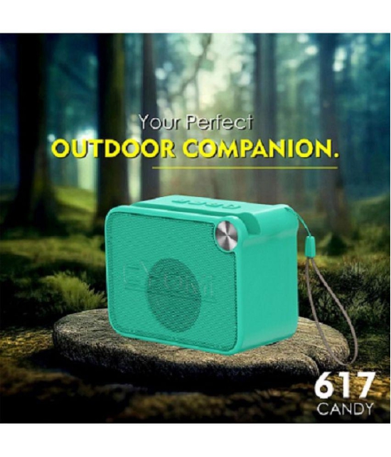 CYOMI CY_617Candy_Green 5 W Bluetooth Speaker Bluetooth V 5.1 with SD card Slot,USB Playback Time 6 hrs Green - Green