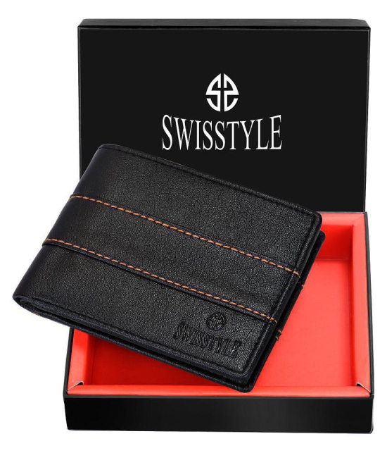 Swisstyle Leather Black Casual Regular Wallet