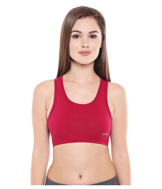 Bodycare Cotton Lycra Racerback bra - Maroon - 36B