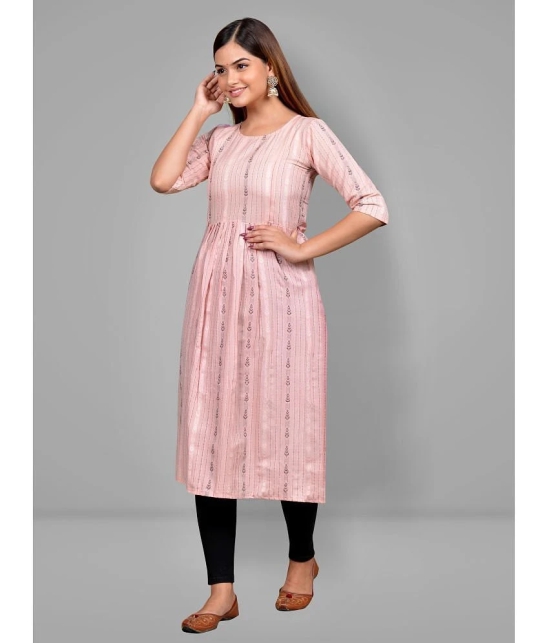 Lerkiza Peach Cotton Maternity Kurta - M