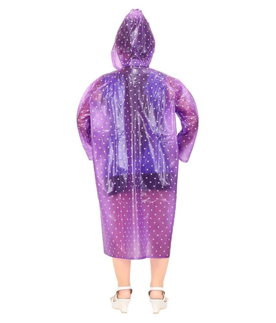 Goodluck Girls Dotted Pattern Raincoat Full Sleeve - 9 Years