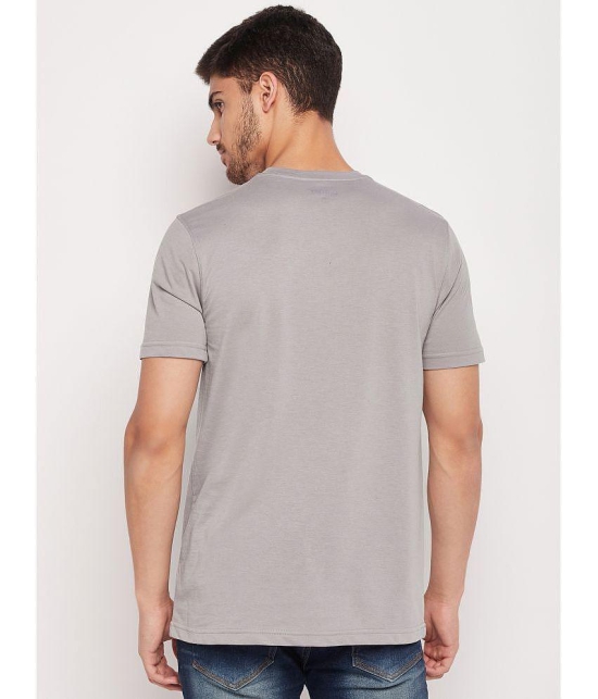 UNIBERRY - Grey Cotton Blend Regular Fit Mens T-Shirt ( Pack of 1 ) - None