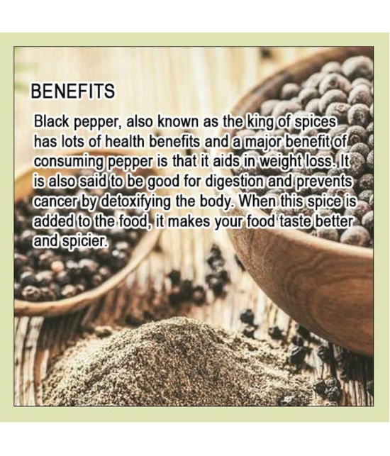 Hillpure Organic Black Pepper | Kali Mirch (Whole Black Peppercorns 100 gm