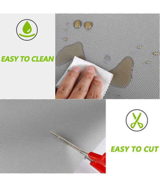 EASYHOME Multipurpose ( 45 cm X 10 m) EVA Anti-Slip Mat Liners For Bathroom, Kitchen, Fridge & Table Mat- Grey (45cmx1000cm)