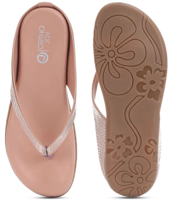 ORTHO JOY - Pink Womens Flats - None