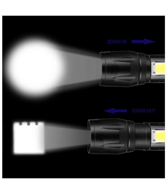 Generic - 7W Rechargeable Flashlight Torch ( Pack of 1 )