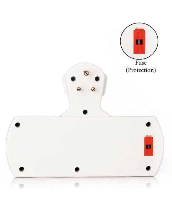 HOMETALES Extension Board 3 Sockets 3 Individual Switches 3 Individual Led Indicators with Fuse Protection 4A Three Pin Socket