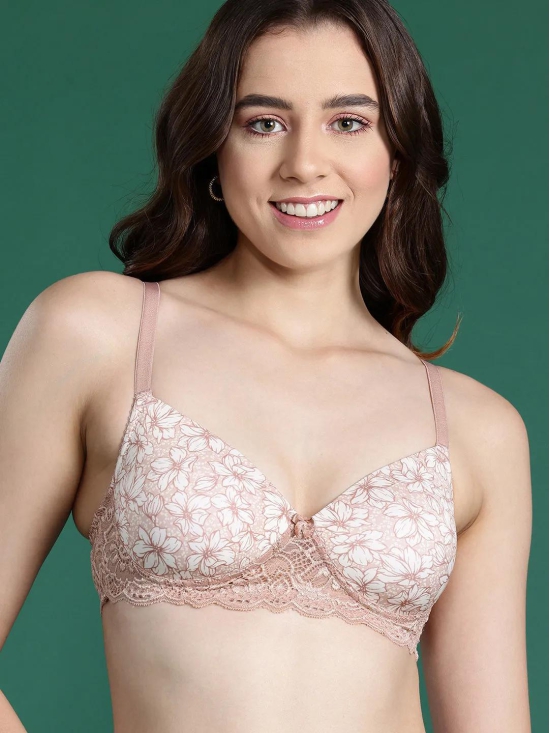 Leading Lady Women''s Printed Lightly Padded Women T-Shirt Bra | 2 Padded Bra @699-36D / 34C