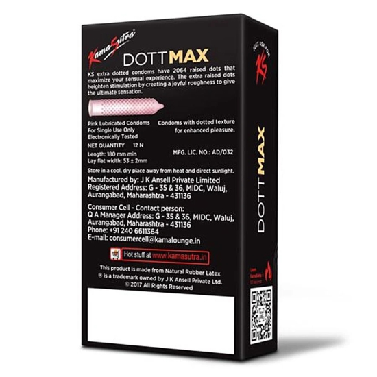 Kama Sutra Dott Max, 12 Pcs