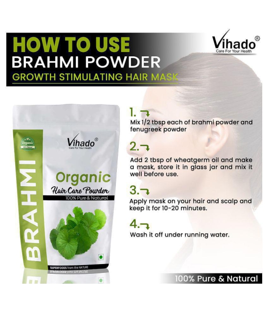 Vihado Organic Herbal Brahmi Powder Hair Mask 50 g