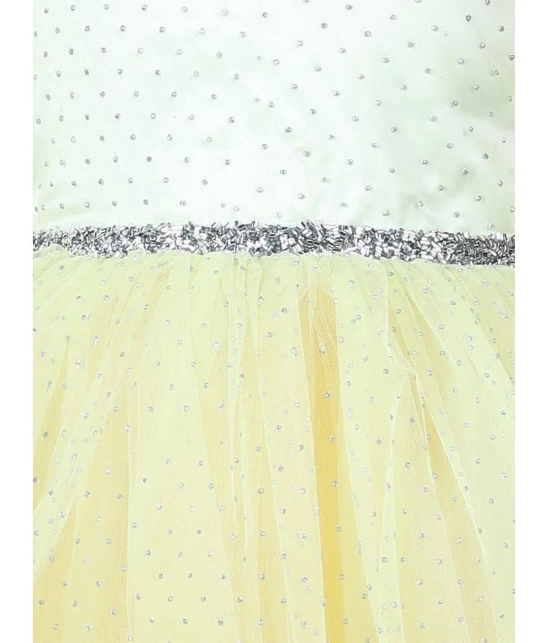 Toy Balloon Kids Yellow Net Girls Frock ( Pack of 1 ) - None