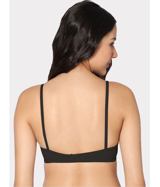 IN CARE LINGERIE - Black Cotton Non Padded Women's T-Shirt Bra ( Pack of 1 ) - None