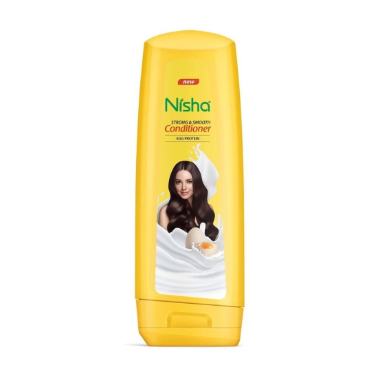 Nisha Conditioner for Strong & Smooth Hair, Egg Protein Conditioner for Dry and Frizzy Hair 180ml (Bottle)