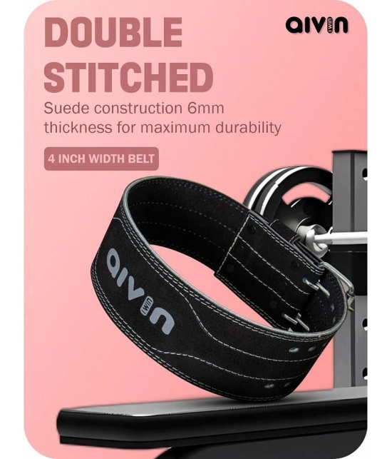 Aivin Black Leather Gym Belt - XL