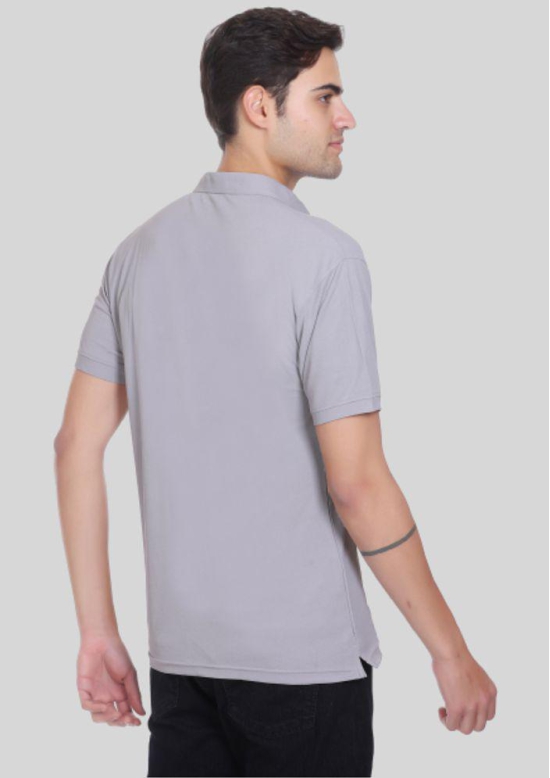 LEEBONEE - Light Grey Cotton Blend Regular Fit Men's Polo T Shirt ( Pack of 1 ) - None