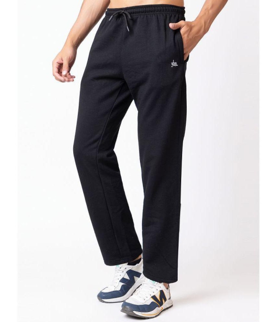 YHA - Black Fleece Mens Trackpants ( Pack of 1 ) - None