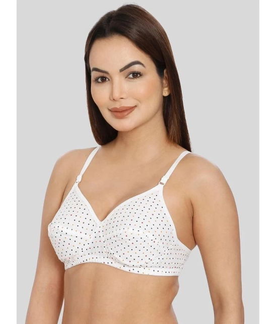 ILRASO Cotton Non Padded Womens T-Shirt Bra ( White ) - None