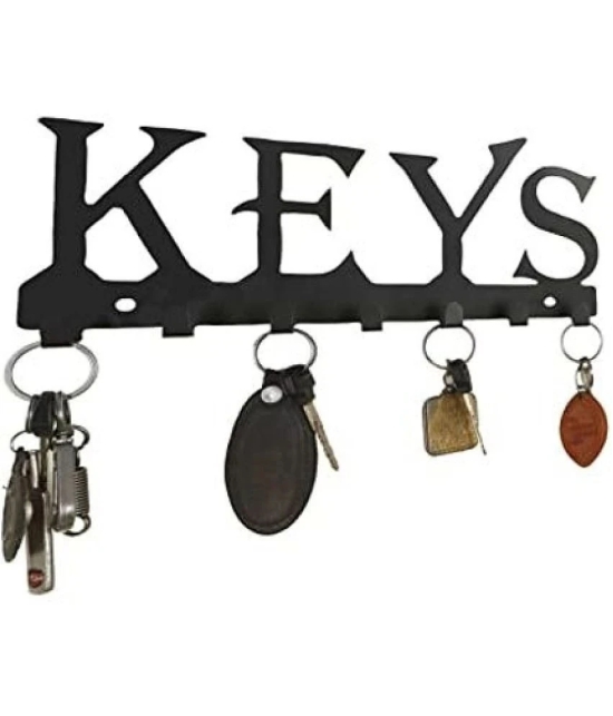 JaipurCrafts Black Iron Key Holder - Pack of 1