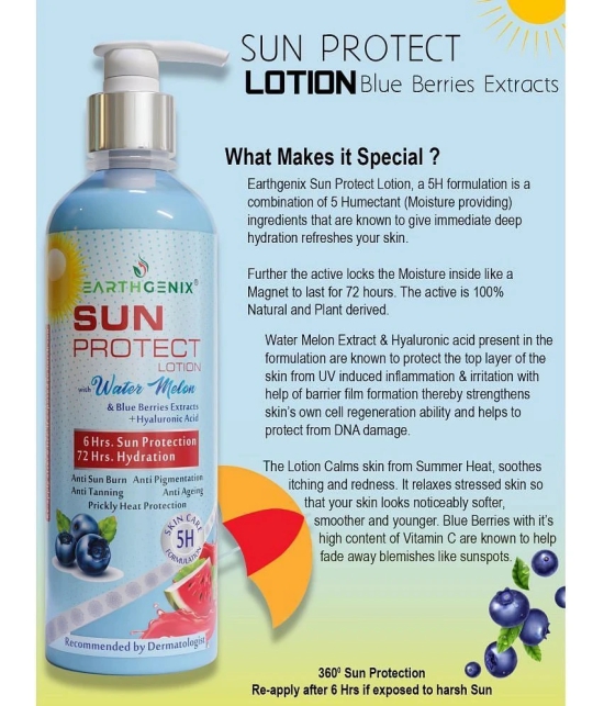 Earthgenix - Sun Protection Lotion For All Skin Type 300 ml ( Single Pack )