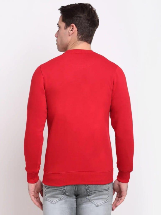 Rodamo  Men Red Printed Sweatshirt