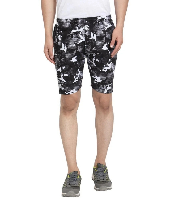 Uzarus - Black Cotton Blend Mens Shorts ( Pack of 1 ) - None