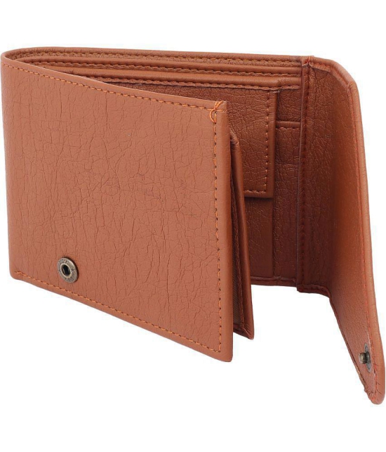 samtroh - PU Tan Men's Regular Wallet ( Pack of 1 ) - Tan