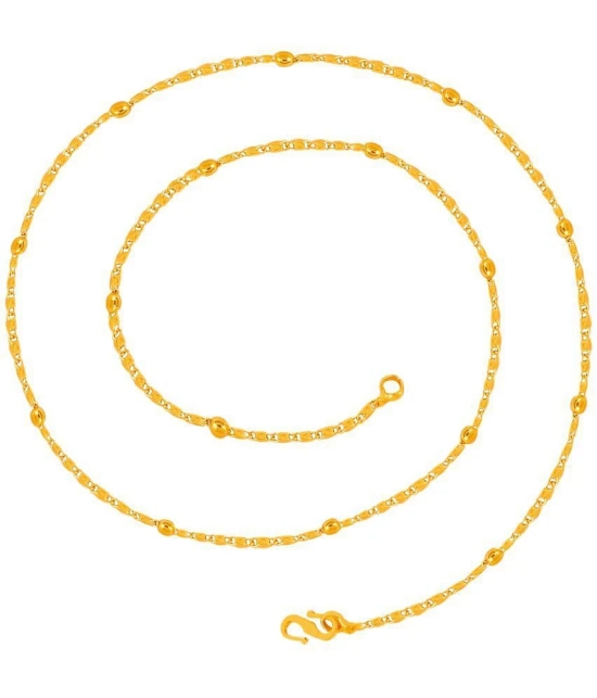 Fashion Frill Gold Plated Neck Chain For Men/ Boys - None