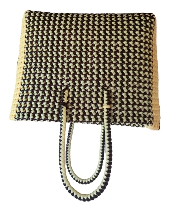 Handwoven Striped Tote Bag