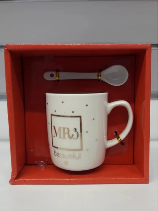 Mrs. Coffee Mug and Spoon Set