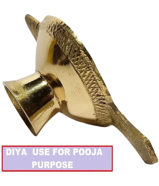 A & H ENTERPRISES - Aarti Diya Pital Diya Handle 2 Pieces ( Pack of 2 )