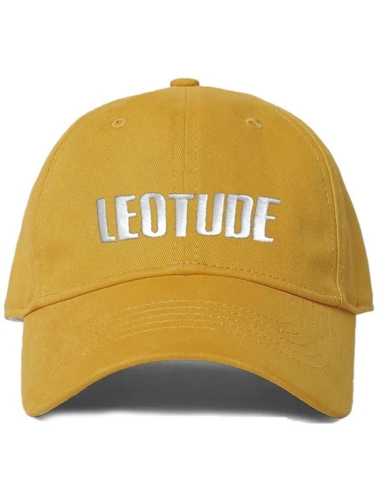 Leotude Yellow Cotton Mens Cap ( Pack of 1 ) - Yellow