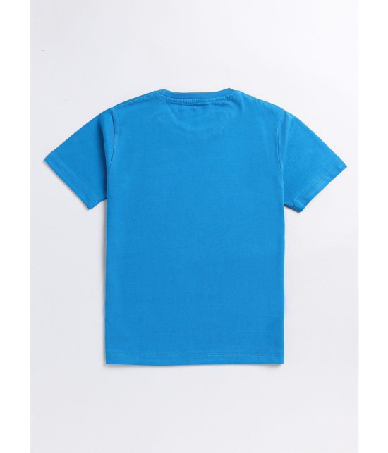 Rydho - Blue Cotton Boy's T-Shirt ( Pack of 1 ) - None