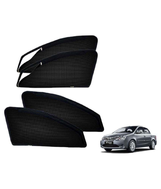 Kozdiko Magnetic Sunshades with Zipper for Side Windows Set of 4 Black