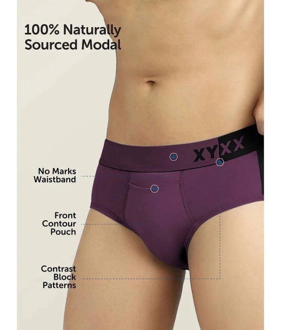 XYXX Pack of 2 Modal Mens Briefs ( Multicolor ) - None