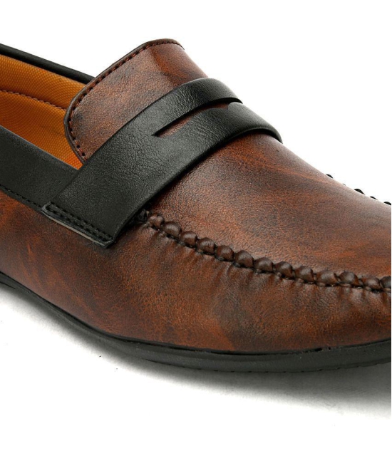 Fentacia - Brown Mens Penny - 9