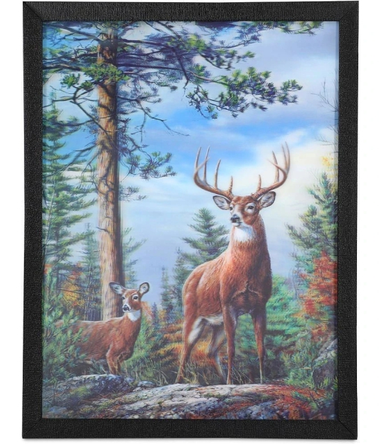 Saf 5D Animal Painting With Frame