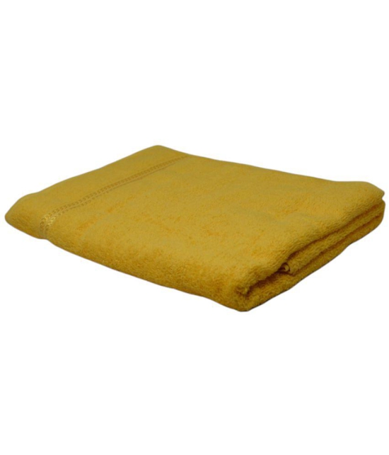 Gahoifab Single Cotton Bath Towel Yellow - Yellow