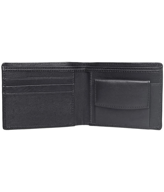 Loopa - Black Leather Mens Regular Wallet ( Pack of 1 ) - Black