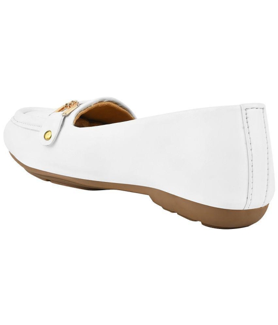 Shoetopia - White Women''s Loafers - None