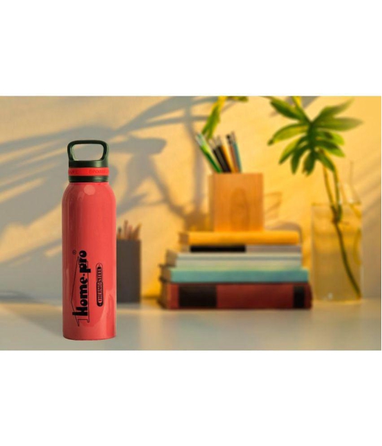 HomePro - Stainless Steel Vacuum Bottle , 24 hours Hot & cold Thermoware | Thermosteel, Flask, 650ml, Pink - Pink