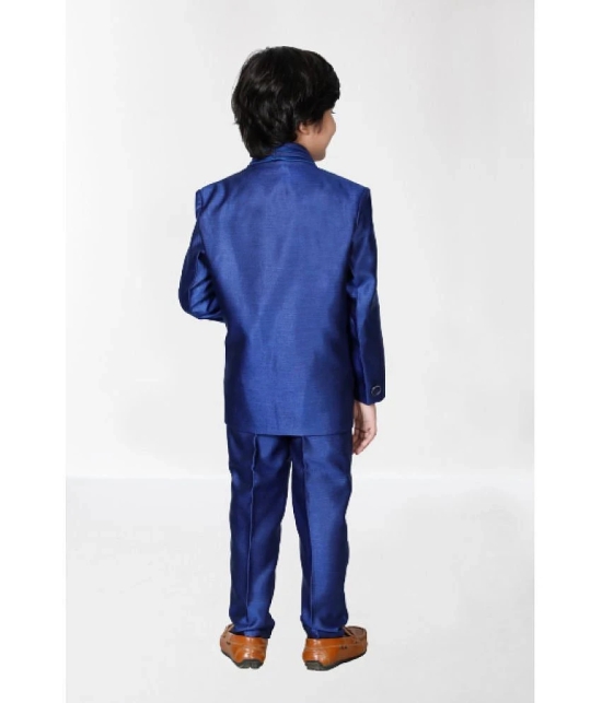 DKGF Fashion - Royal Blue Polyester Boys Suit ( Pack of 1 ) - None