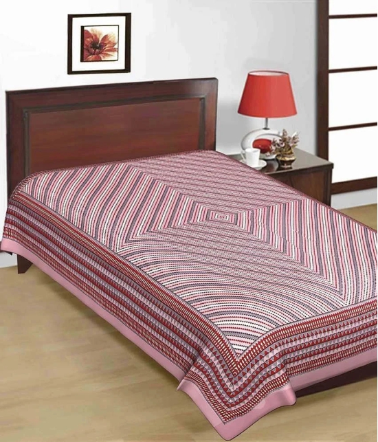 UniqChoice 100% Cotton Jaipuri & Sanganeri Tradititional 2 Single Bed Sheet Combo